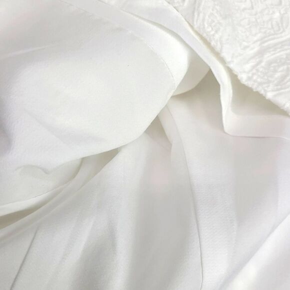 Nanette Lepore Mini White Textured Dress Size 8 - Picture 4 of 9